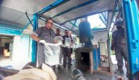 Pemusnahan barang bukti narkoba di lingkungan BNNP Bali, Selasa (16/05/23). (AK/wacanabali.com)