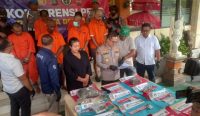 Kombes Pol. Bambang Yugo Pamungkas menyebut wilayahnya masih menjadi pasar terbesar peredaran barang haram saat konferensi pers di Mapolresta Denpasar, Selasa (30/5/2023). (AK/wacanabali.com)