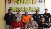 Foto: Konferensi Pers Aksi Pencurian Motor di Kecamatan Sawan, Buleleng. (Sumber: Humas Polres Buleleng)