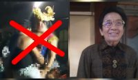Kolase: Joged porno (kiri) dan Maestro Seni Prof. Dr. I Made Bandem siap meretas tayangan joged "jaruh" di medsos. (kanan) Sumber: (Wacanabali/Komang Ari)