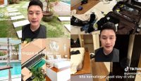 Foto kolase keadaan vila yang diunggah ke media sosial. (Sumber: akun tiktok @glennaxel95)