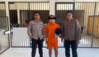 Foto: Penahanan Jro Dasaran Alit di Polres Tabanan.
