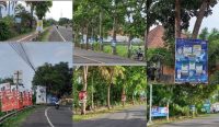 Foto : Tampak perang APK di jalan protokol di Kabupaten Jembrana yang melanggar aturan yang mengakibatkan rusaknya pemandangan dan estetik penataan perkotaan. Sumber Foto : Yus