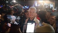 Foto: Calon Presiden nomor urut 3, Ganjar Pranowo saat menghadiri pesta rakyat Ganjar-Mahfud yang diselenggarakan di lapangan Niti Mandala Renon, pada Sabtu (20/1/24) . Sumber Yulius N/wacanabali.com