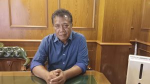Foto: Panglima pemenangan Ganjar-Mahfud Kabupaten Klungkung Anak Agung Gde Anom sumber: Dewa Fathur/wacanabali.com