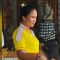 Foto: Devi Maharani Ananda Wijaya, Saksi Partai Golkar Badung di TPS 002 Banjar Beneh Kawan, Blahkiuh, Abiansemal, yang curi perhatian warganet, Rabu (14/2/24). (Gung Kris/wacanabali.com)