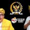 Foto: Visual Art perolehan suara sementara Caleg Golkar untuk DPR RI, I Nyoman Sugawa Korry dan Gde Sumarjaya Linggih, Kamis (15/2/24). (Gung Krisna/wacanabali.com)
