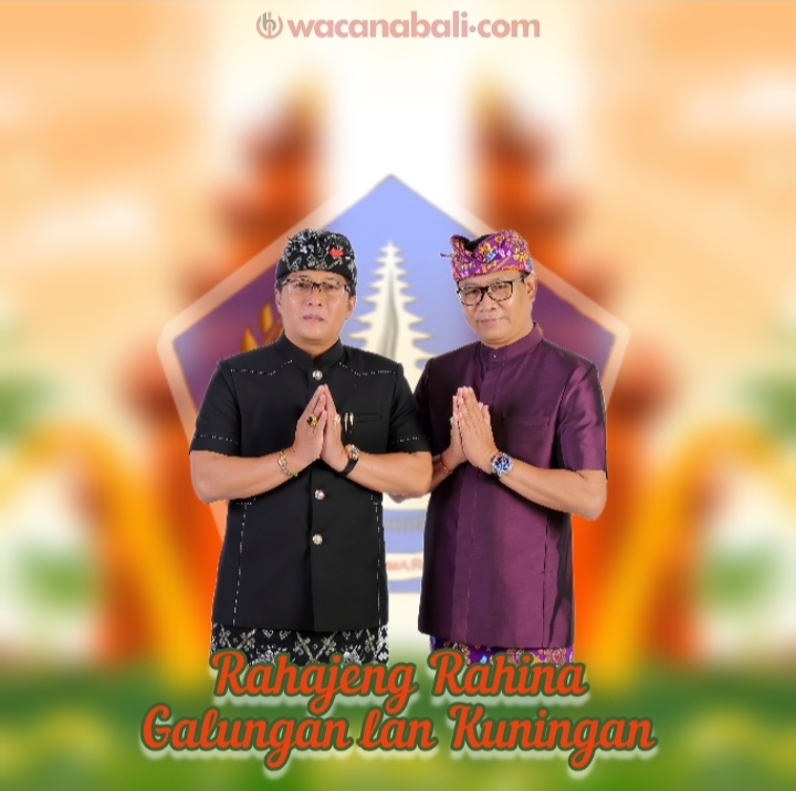 Foto: Visual art greeting Galungan dan Kuningan 2024 Pemkab Badung. (Gung Kris/wacanabali.com)