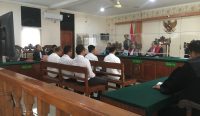 Sidang perkara investasi bodong PT DOK, di PN Denpasar, Kamis (28/3/24). Sumber: wacanabali.com