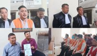 Kolase foto persidangan terdakwa kasus PT DOK Sumber: Dewa Fathur/wacanabali.com