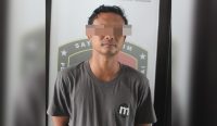 Foto: Tersangka Kepemilikan Sajam IWS alias Bolit (38). Sumber: Humas Polres Kawasan Bandara I Gusti Ngurah Rai.