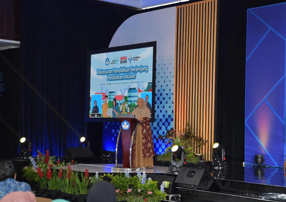 Foto: Peluncuran Pendidikan Berjenjang Inklusif. Sumber: Kemendikbud Ristek RI.