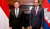 Foto: Perdana Menteri (PM) Kamboja Hun Manet (Kiri) bersama Presiden RI Joko Widodo (Kanan). (Dok. Sekretariat Presiden)