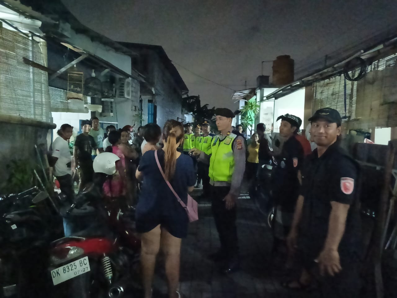 Foto: Giat operasi Duktang oleh Polsek Densel, Rabu (6/2/24). (Humas Polresta Denpasar/wacanabali.com)