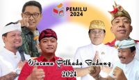 Foto: Visual art Wacana Pilkada Badung 2024, Sabtu (2/3/24). (Gung Kris/wacanabali.com)