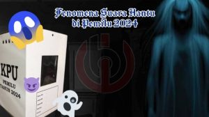 Foto: Visual art Fenomena Suara Hantu di Pemilu 2024, Sabtu (2/3/24). (Gung Kris/wacanabali.com)