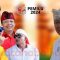 Foto: Visual art Wacana Pilgub Bali 2024, (kiri) Made Mudarta, Wayan Koster, Sugawa Korry dan Made Muliawan Arya. (Kanan) Mangku Pastika, Jumat (8/3/24). (Gung Kris/wacanabali.com)