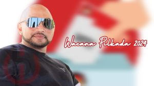Foto: Visual art Wacana Pilkada 2024, Made Muliawan Arya, Ketua DPD Gerindra Bali, Minggu (24/3/24). (Gung Kris/wacanabali.com)