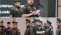 Jaksa Agung melantik 5 Kajati dan satu Pejabat Eselon II, bertempat di Gedung Utama Kejaksaan Agung, Kamis (4/4/24). Sumber: dok/Puspenkum Kejagung