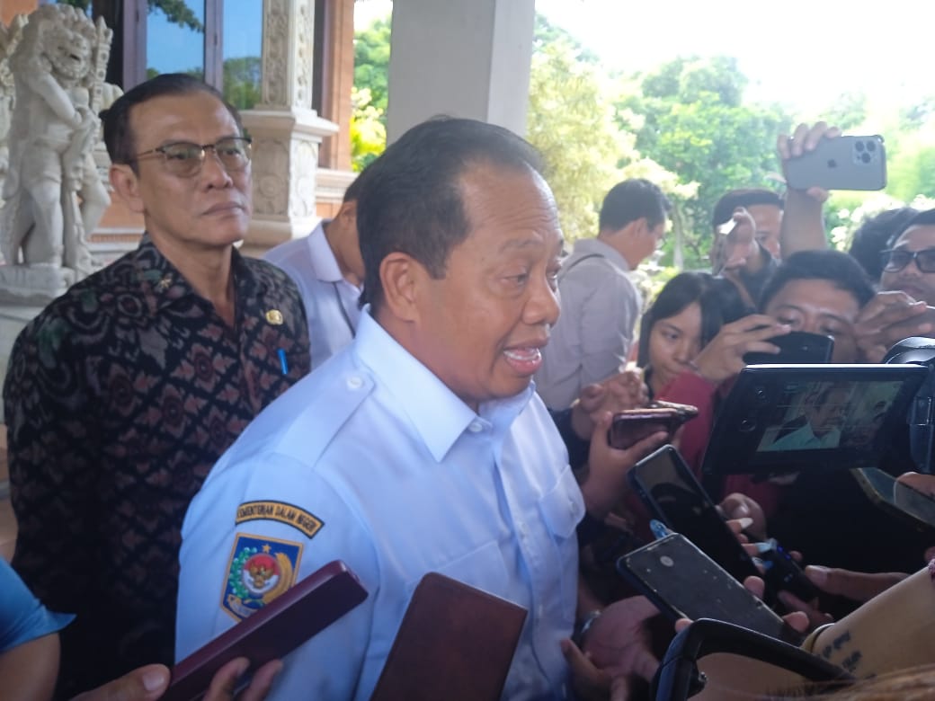 Foto: Pj Gubernur Bali Sang Made Mahendra Jaya saat ditemui di kantor DPRD Bali, Rabu (19/6/24). Sumber: Dion/wacanabali.com