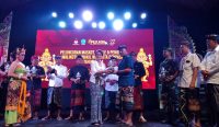 Foto: Peluncuran maskot dan jingle Pilwali Kota Denpasar tahun 2024. Sumber: Yulius N/wacanabali.com