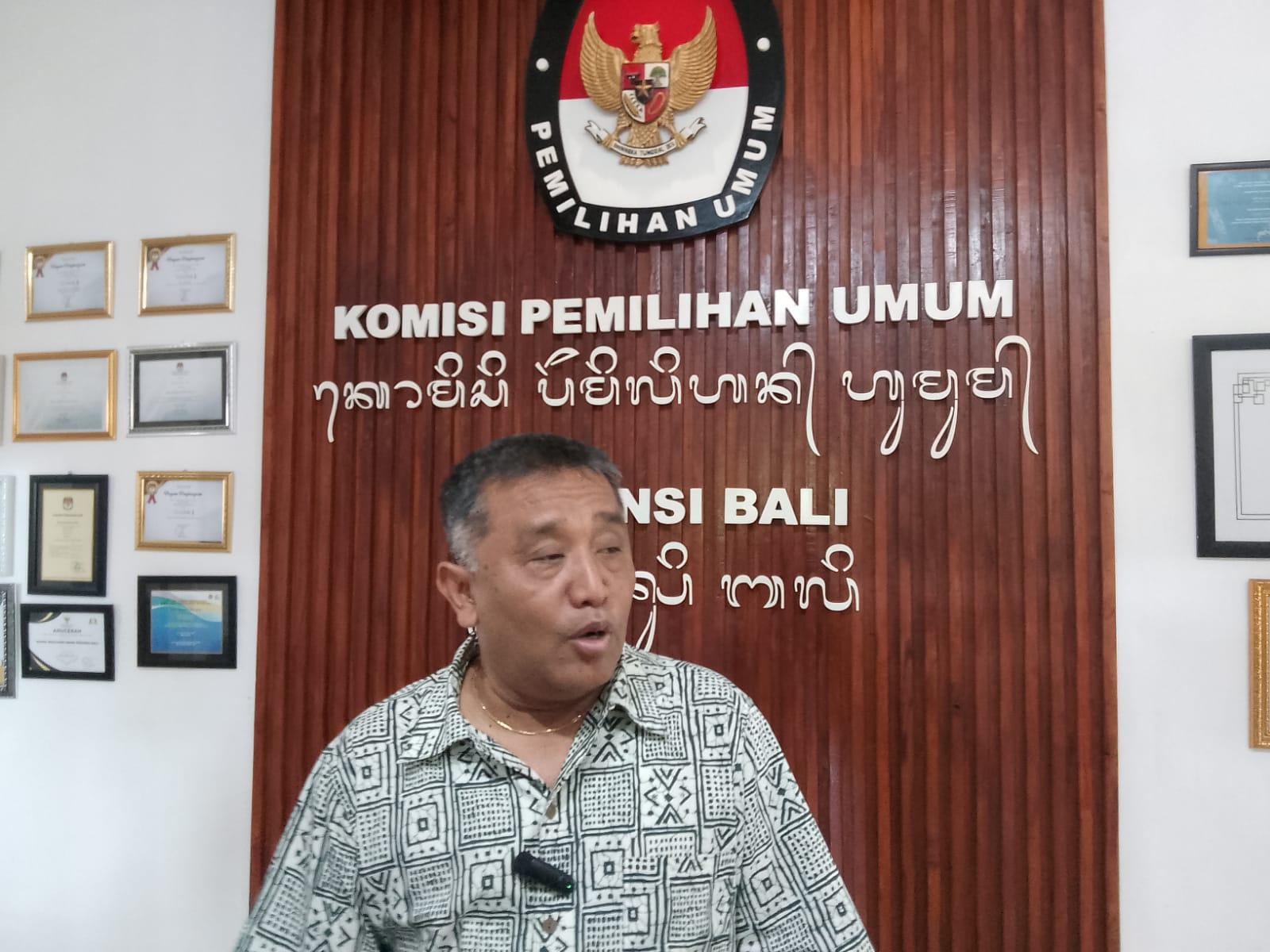 Foto: Ketua KPU Provinsi Bali, I Dewa Agung Gede Lidartawan. Sumber: dokumen wacanabali.com