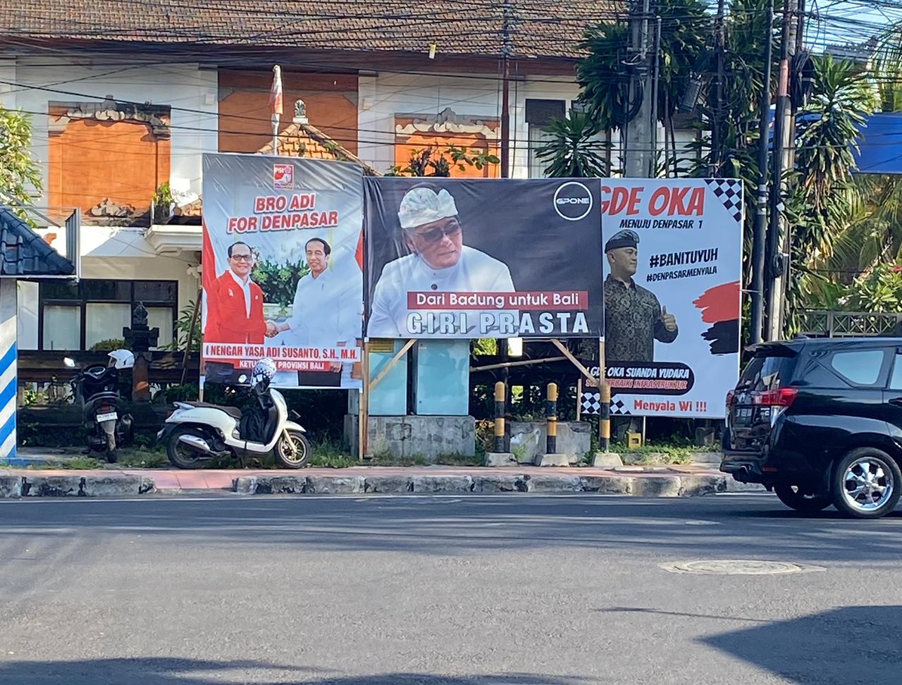 Ilustrasi foto baliho calon kepala daerah di Bali. Foto: dok/Agus P