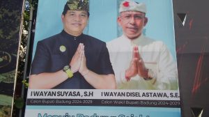 Foto: Baliho Paslon Wasudewa. Sumber: dok/wacanabali.com