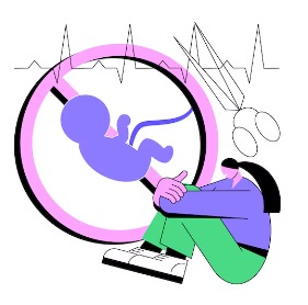 Foto: Ilustrasi Kehamilan Tidak Diinginkan (KTD) pada Perempuan. Sumber: Freepik.