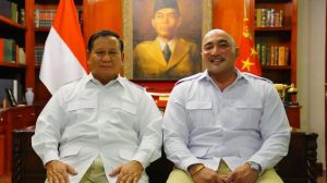 Foto: Ketua Umum Gerindra, Prabowo Subianto dan Ketua DPD Gerindra Bali, Made Muliawan Arya. Sumber: Dok pribadi/De Gadjah.