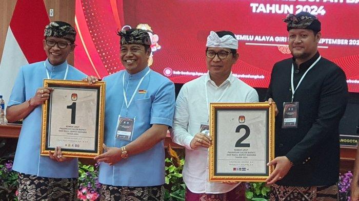 Foto: Kedua pasangan calon Bupati dan Wakil Bupati Badung tahun 2024. Sumber: Ist.