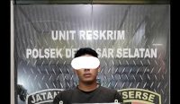 Foto: Pelaku Pencurian Sepeda Motor, Abdul RA (24) di Kawasan Denpasar Selatan. Sumber: Polsek Densel.