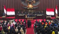 Foto: Situasi Pelantikan dan Pengucapan Sumpah/Janji Anggota DPR/DPR/MPR RI Periode 2024-2029. Sumber: Youtube DPR RI.