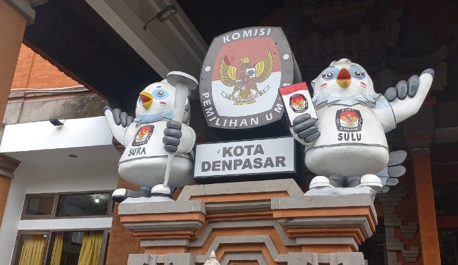 Foto: Kantor KPU Kota Denpasar. Sumber: Komang Ari/Wacanabali.com