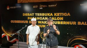Foto: Pasangan calon Gubernur dan Wakil Gubernur Bali nomor urut 2, Wayan Koster-Giri Prasta. Sumber: Yulius N/wacanabali.com