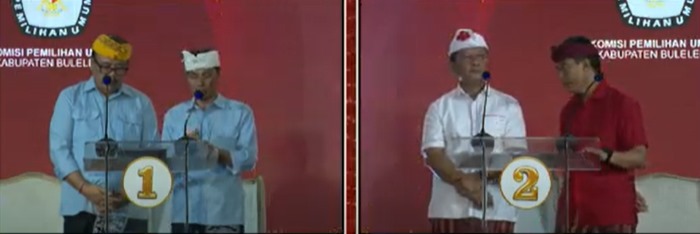 Foto: Tangkapan Layar Para Paslon Pilkada Buleleng 2024.