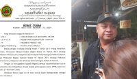 Foto: Kolase Tangkapan Layar Surat Tugas Sekda Gianyar (Kiri) dan Koordinator Divisi SDM, Organisasi, Pendidikan, dan Pelatihan Bawaslu Bali I Nyomab Gede Putra Wiratama (Kanan). Sumber: Wacana Bali.