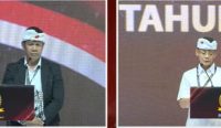 Foto: Tangkapan Layar Paslon 1 dan 2 Pilkada Klungkung di Debat Putaran Pertama yang Digelar di Denpasar, Jumat (15/11/24).