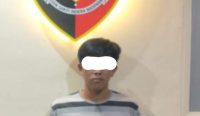 Foto: MR (20) Diamankan Polsek Dentim Pascamembobol Konter HP di Kawasan Jalan Sedap Malam, Denpasar.