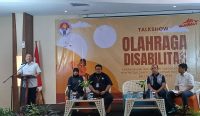 Foto: Talkshow olaraga disabilitas yang disenggarakan oleh Kemenpora di Hotel Infinity 8, Nusa Dua. Sumber: Yulius N/wacanaba.com