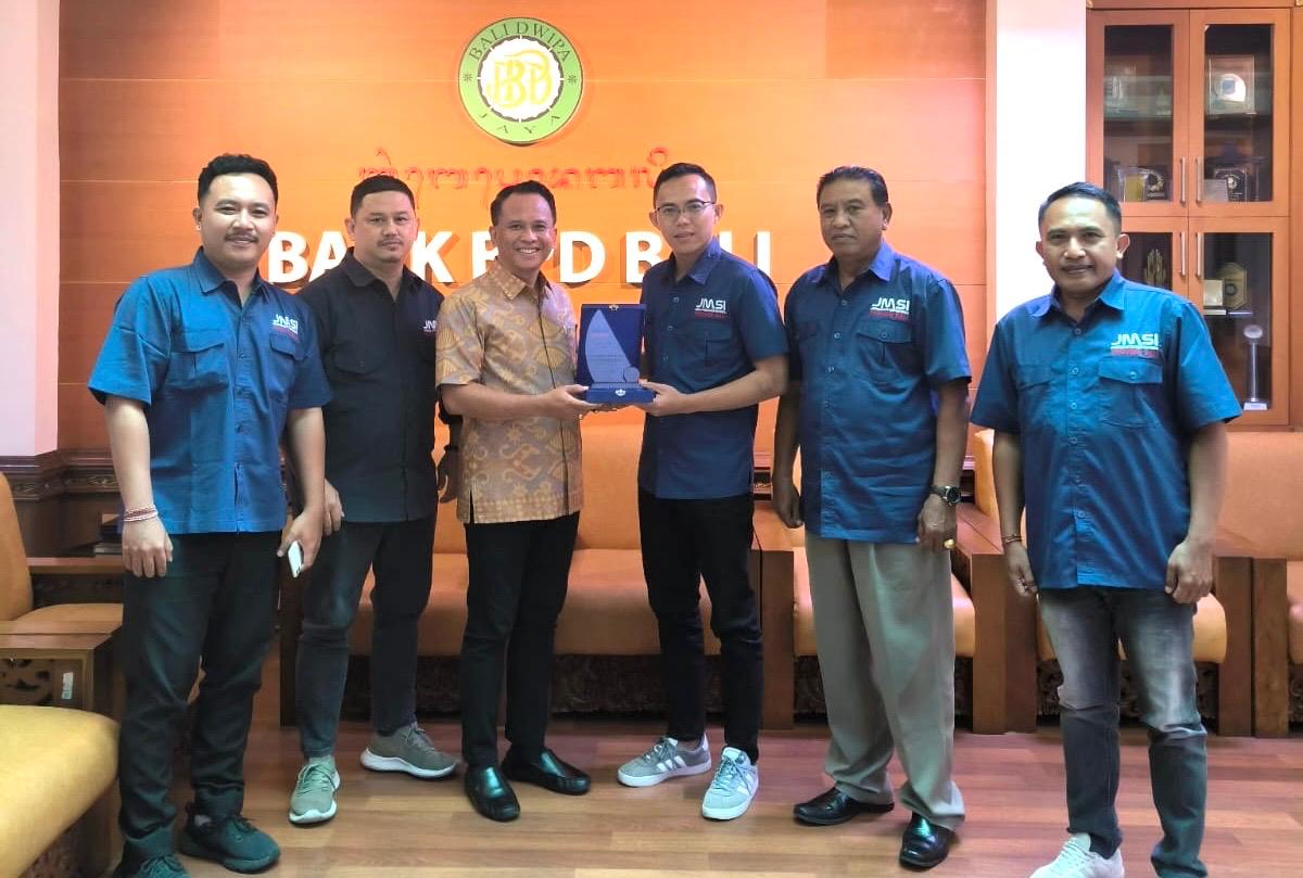 Audiensi Pengurus Daerah JMSI Bali dengan Direktur Utama Bank BPD Bali, Jumat (13/12/24). Foto: dok/JMSI Bali
