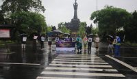 Foto: Situasi Kampanye AJI Denpasar di Lapangan Renon, Denpasar, Minggu (22/12/24).