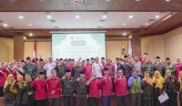 Wabup Ketut Suiasa saat menghadiri acara Pelantikan MPD ICMI Organisasi Daerah Badung Periode 2024-2029 di Ruangan Kertha Gosana, Puspem Badung, Minggu, (12/1).
