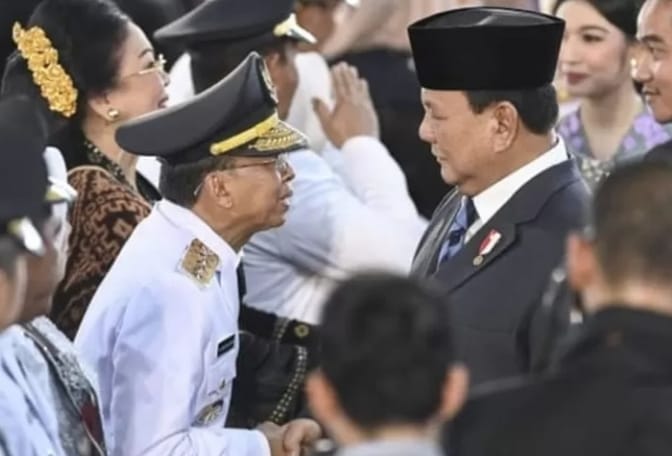 Foto: Presiden RI Prabowo Subianto saat melantik Kepala Daerah