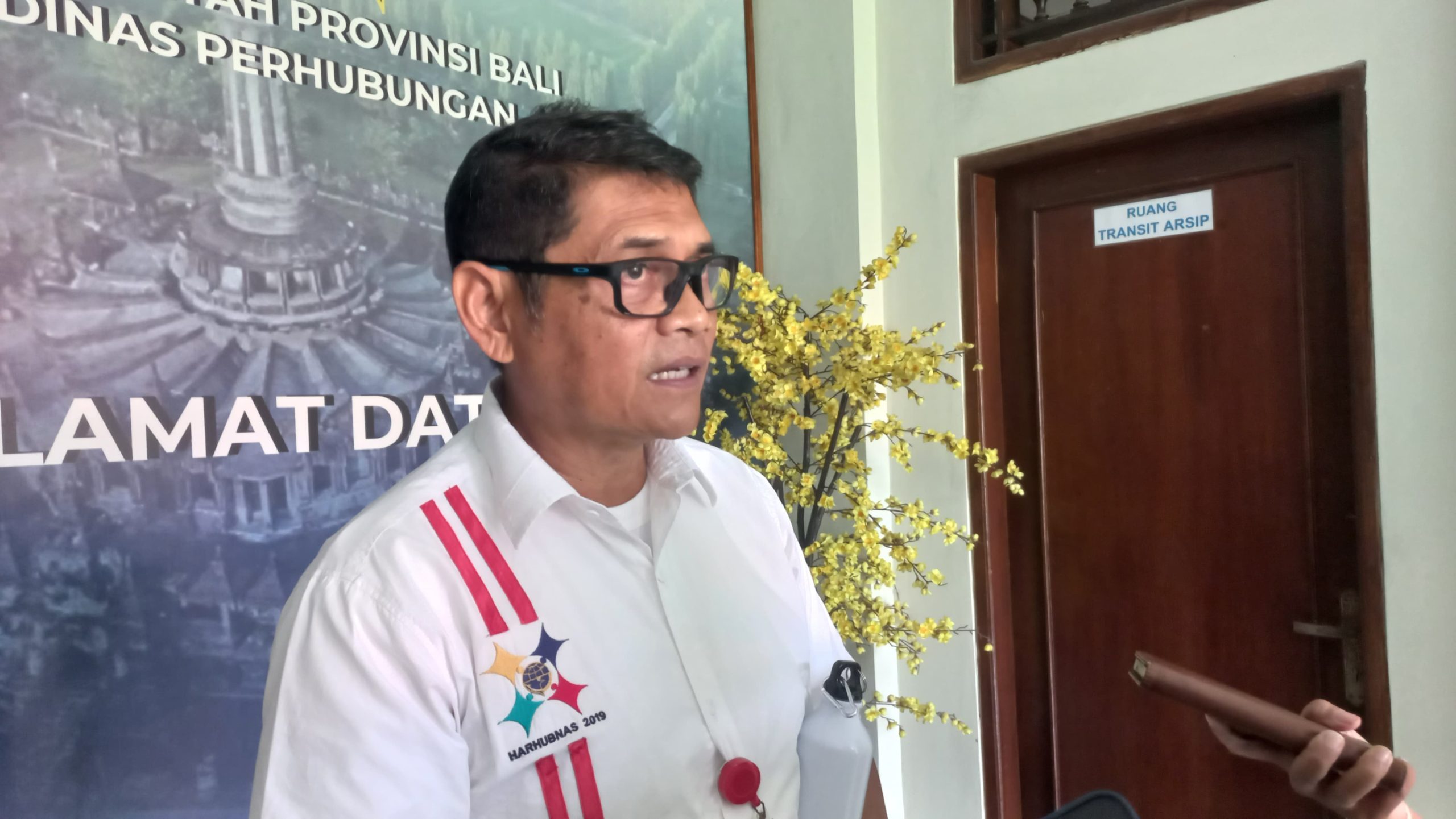 Foto: Kepala Dinas Perhubungan (Dishub) Bali IGW Samsi Gunarta. Sumber: Komang Ari/Wacana Bali.