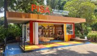 Foto: Perpustakaan Kontainer di Lapangan Puputan Badung. Sumber: Komang Ari/Wacana Bali.