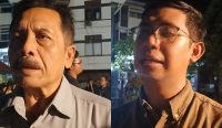 Foto: Guru besar HTN, Prof. Dr. I Dewa Gede Palguna dan Dosen Fisip Universitas Udayana, Efatha Filomeno Boromeu Duarte. Sumber: Yulius N/wacanabali.com