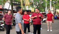 Foto: simulasi pelaksanaan kunjungan keluarga di Lapas Kerobokan