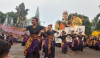 Foto: Penampilan ogoh-ogoh di Kasanga Festival 2025. Sumber: Komang Ari/Wacana Bali.