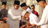 Foto: Suasana Sholat Idul Fitri 1446 H pada Senin pagi di Kerobokan Badung Bali, Senin (31/3).